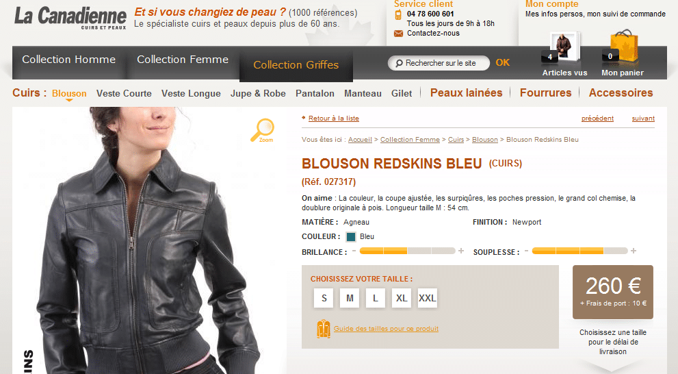 Nouvelle collection cuirs Redskins sur la Canadienne