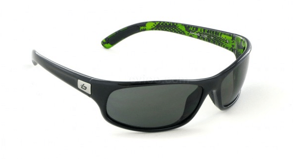 Lunettes de soleil femme ou homme noire-vert