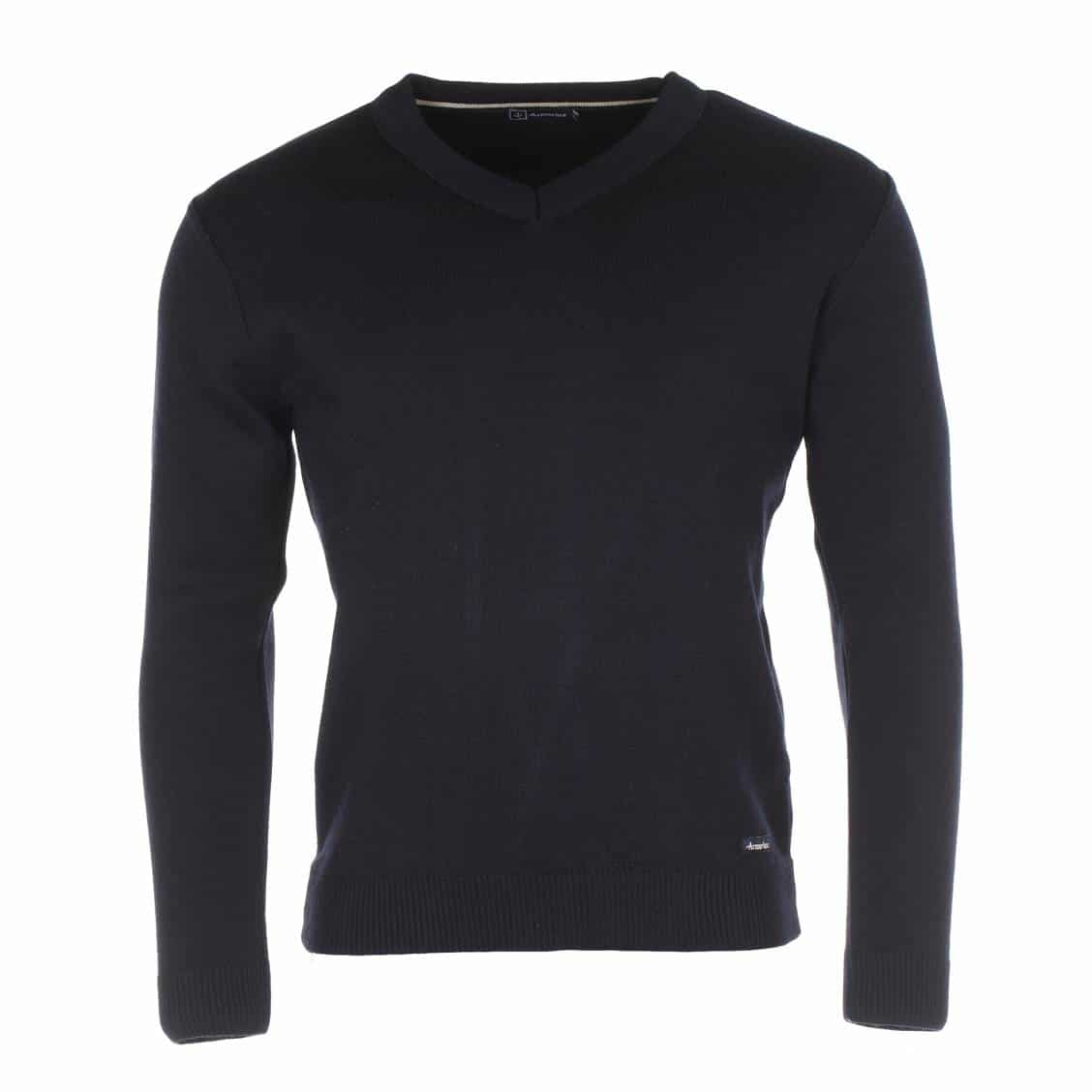 Pull col V Quiberon Navy par Armor Lux