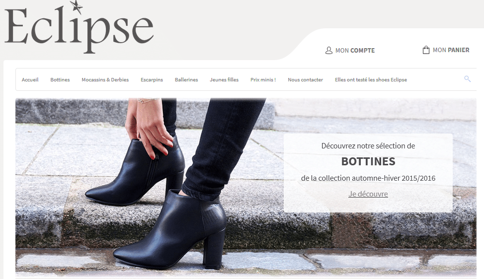 Eclipse : vente en ligne de chaussures pour femme tendances